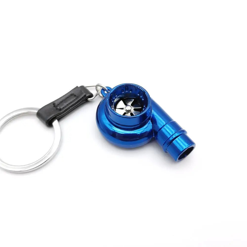 Car Turbo Whistle Modeling Simulation Alloy Metal Keychains Charge Hub X