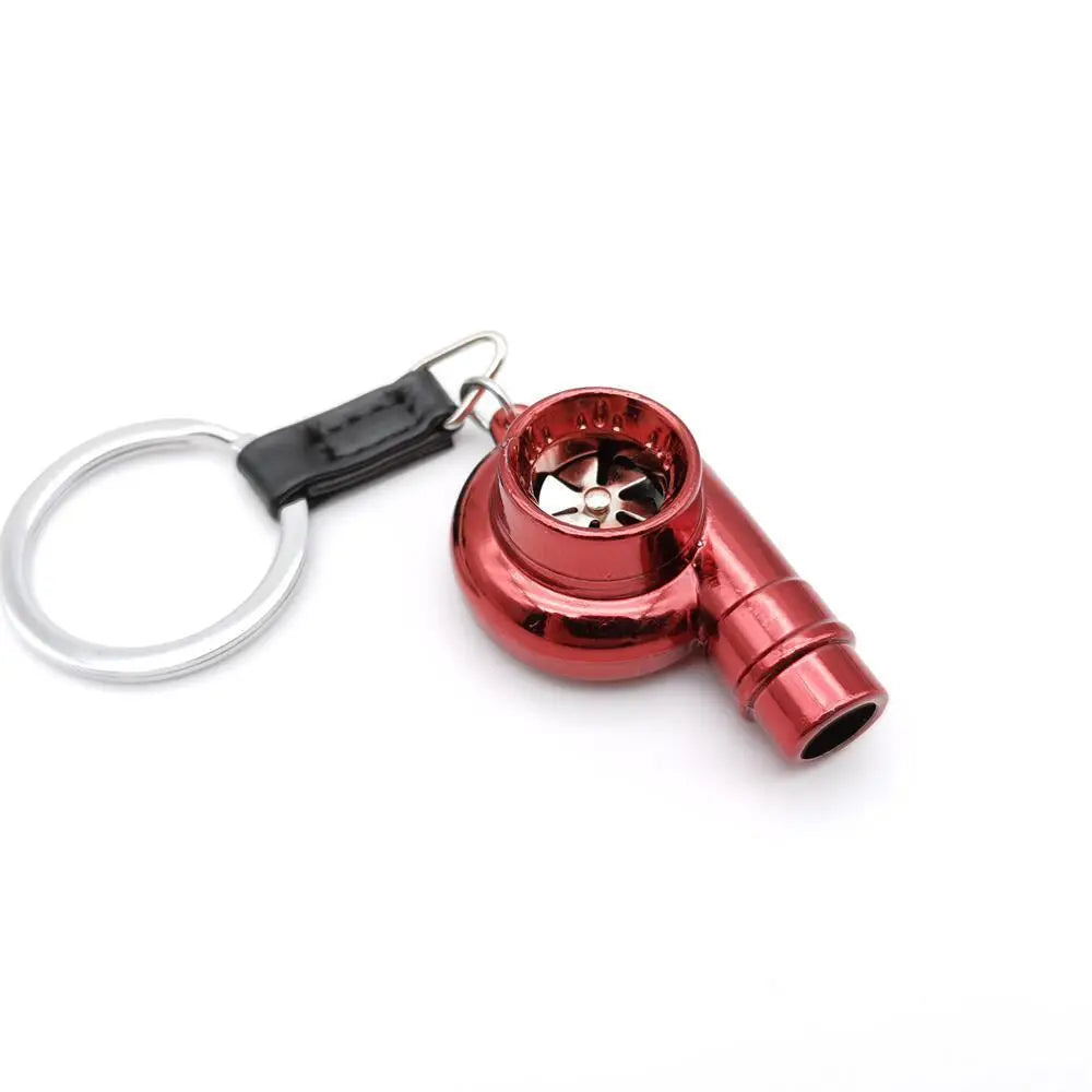 Car Turbo Whistle Modeling Simulation Alloy Metal Keychains Charge Hub X