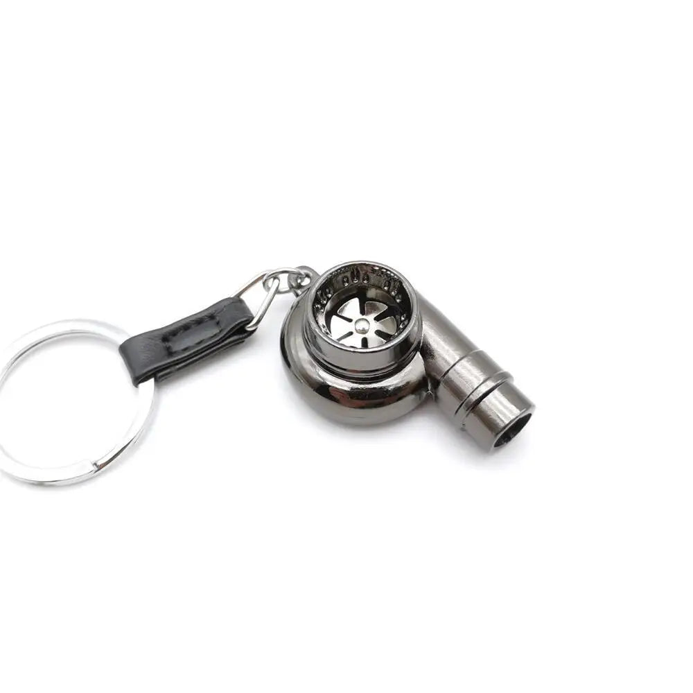 Car Turbo Whistle Modeling Simulation Alloy Metal Keychains Charge Hub X