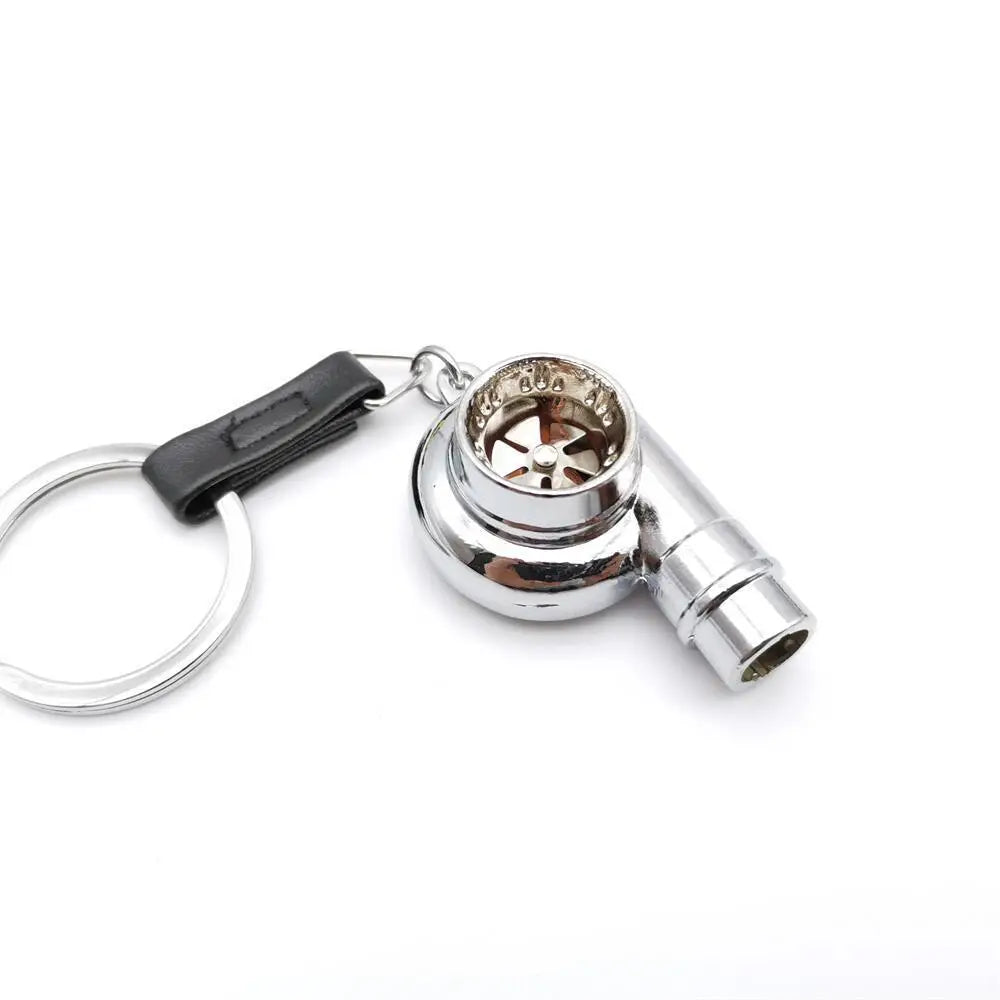 Car Turbo Whistle Modeling Simulation Alloy Metal Keychains Charge Hub X