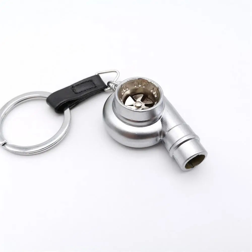 Car Turbo Whistle Modeling Simulation Alloy Metal Keychains Charge Hub X
