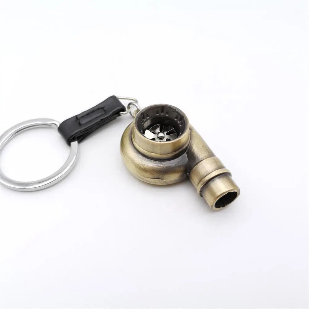 Car Turbo Whistle Modeling Simulation Alloy Metal Keychains Charge Hub X