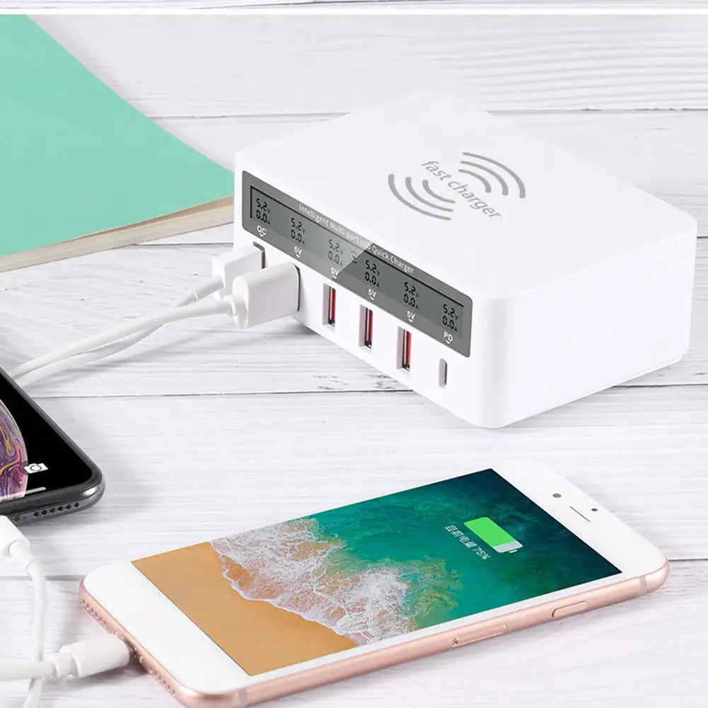 Charger USB Smart Phone Charging Row Plug Charge Hub X
