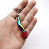 Colorful Electroplating Zinc Alloy Key Ring Charge Hub X