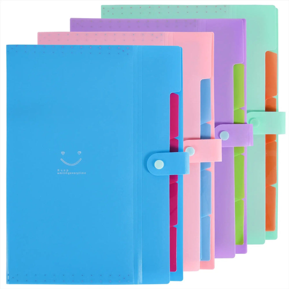Colourful Plastic File Organisers Pack Of 4 Unbranded