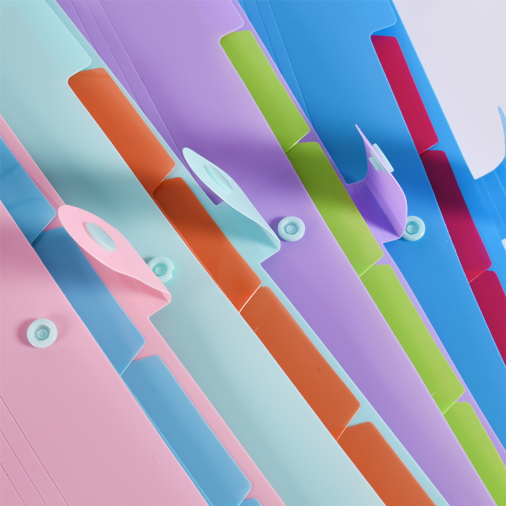 Colourful Plastic File Organisers Pack Of 4 Unbranded