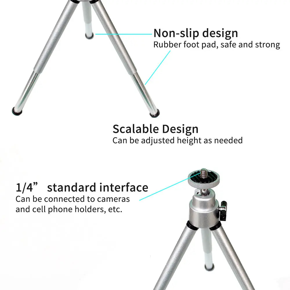 Compatible WithApple, Compatible WithApple , Universal Mini Flexible Tripod Stand ForCanonNikon Digital Cameras Camcorder Charge Hub X