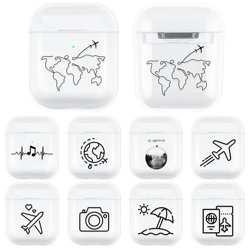 Compatible with Apple, airpods Wireless Bluetooth headset protective cover/Storage Box Charge Hub X