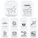 Compatible with Apple, airpods Wireless Bluetooth headset protective cover/Storage Box Charge Hub X