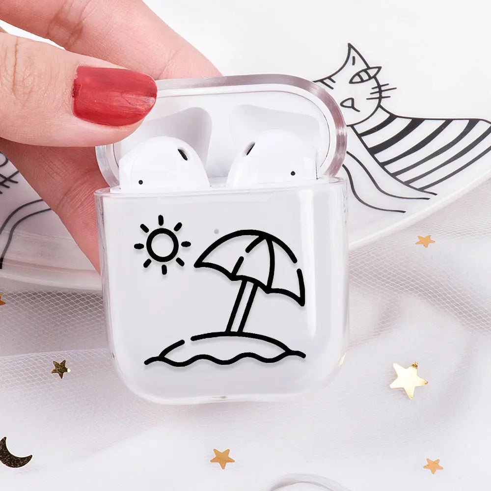 Compatible with Apple, airpods Wireless Bluetooth headset protective cover/Storage Box Charge Hub X