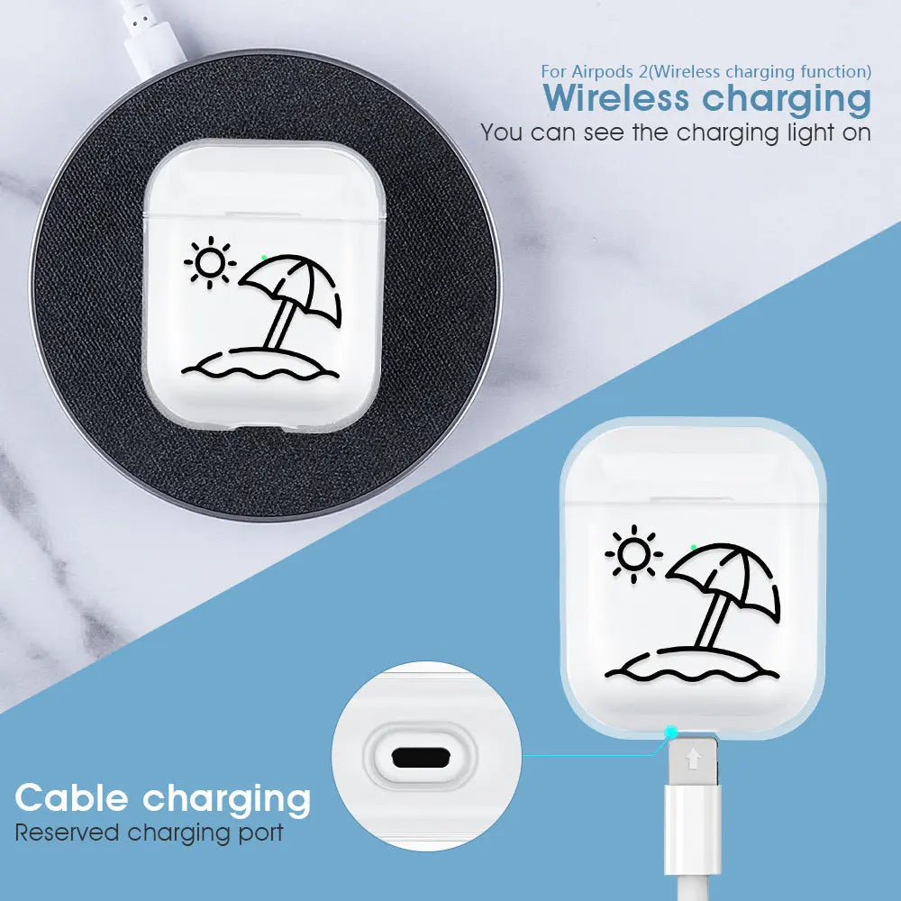 Compatible with Apple, airpods Wireless Bluetooth headset protective cover/Storage Box Charge Hub X