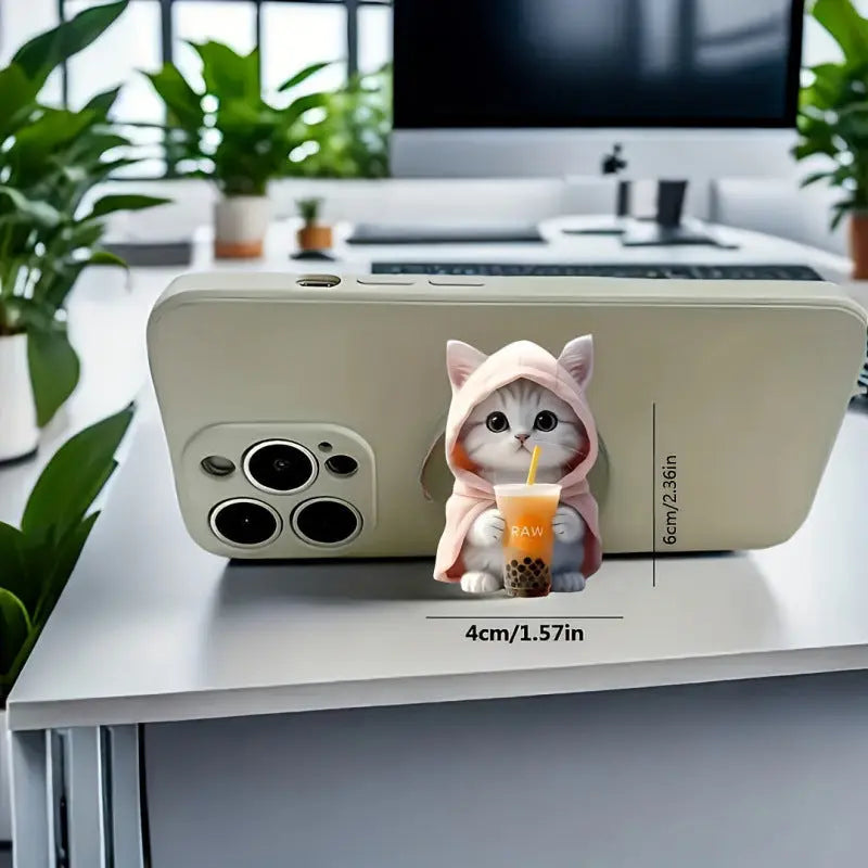 Creative Cartoon Acrylic Flat Cartoon Phone Holder Charge Hub X