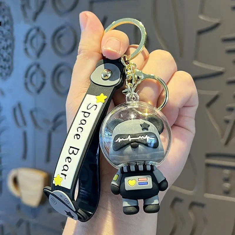 Creative Cartoon Cute Space Bear Keychain Charge Hub X