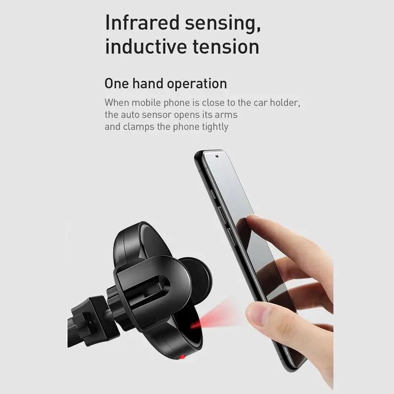 Cross Border Car Wireless Charging Mobile Phone Bracket Fast Charging Infrared Sensor Bracket Base Can Be Customized Charge Hub X