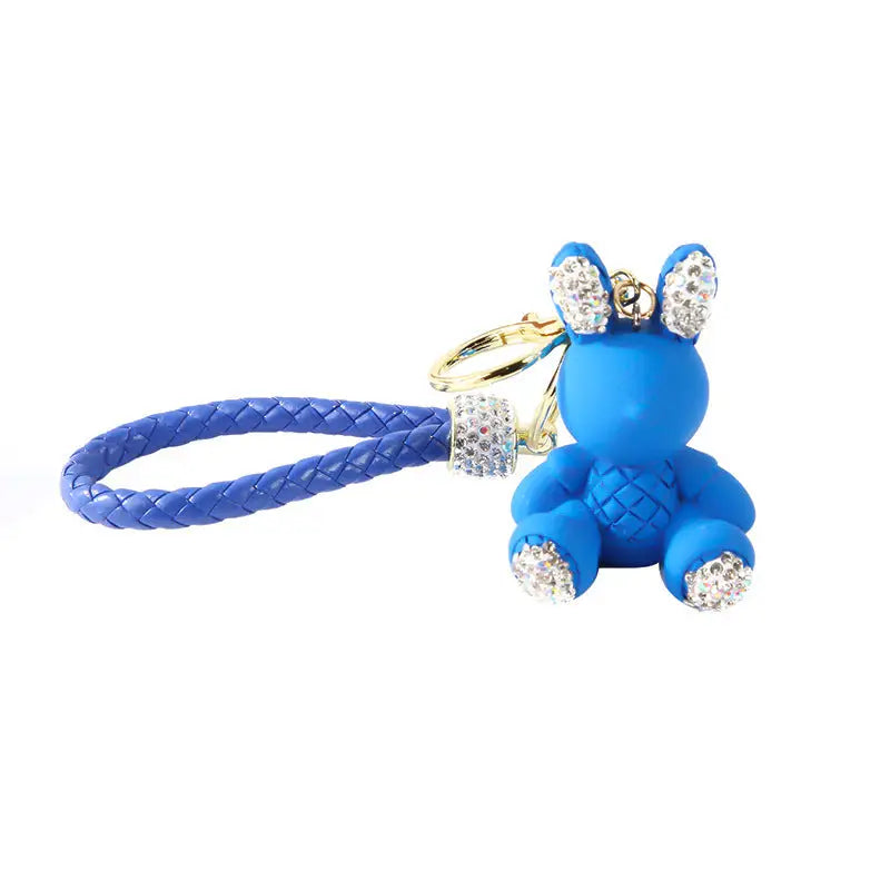 Cute Puppy Blue Key Exquisite Pendant With Keychain Charge Hub X