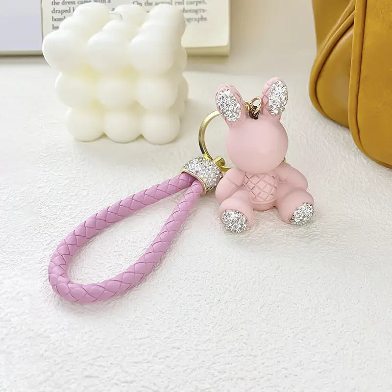 Cute Puppy Blue Key Exquisite Pendant With Keychain Charge Hub X