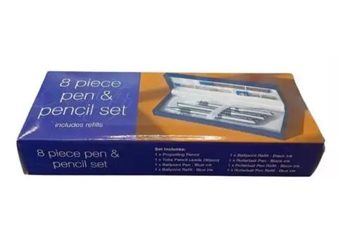 DSL 8pc Pen & Pencil Set Box (Includes Refills) DSL