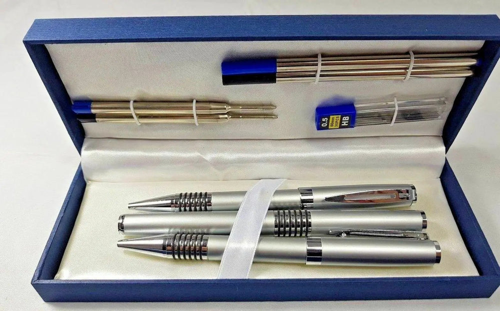 DSL 8pc Pen & Pencil Set Box (Includes Refills) DSL