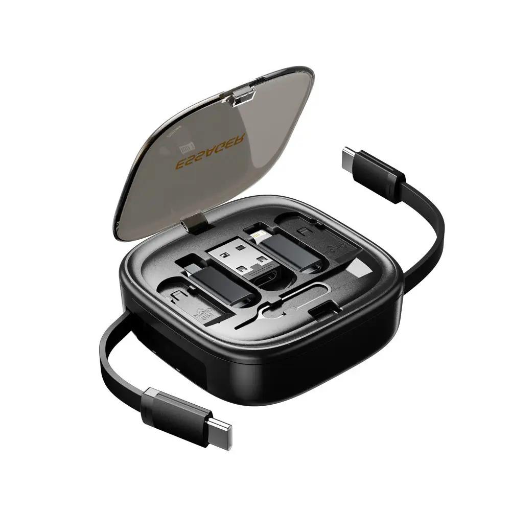 Data Cable Flexible Wire Storage 60W Fast Charging Multi-function Mobile Phone Charging Interface Box Charge Hub X