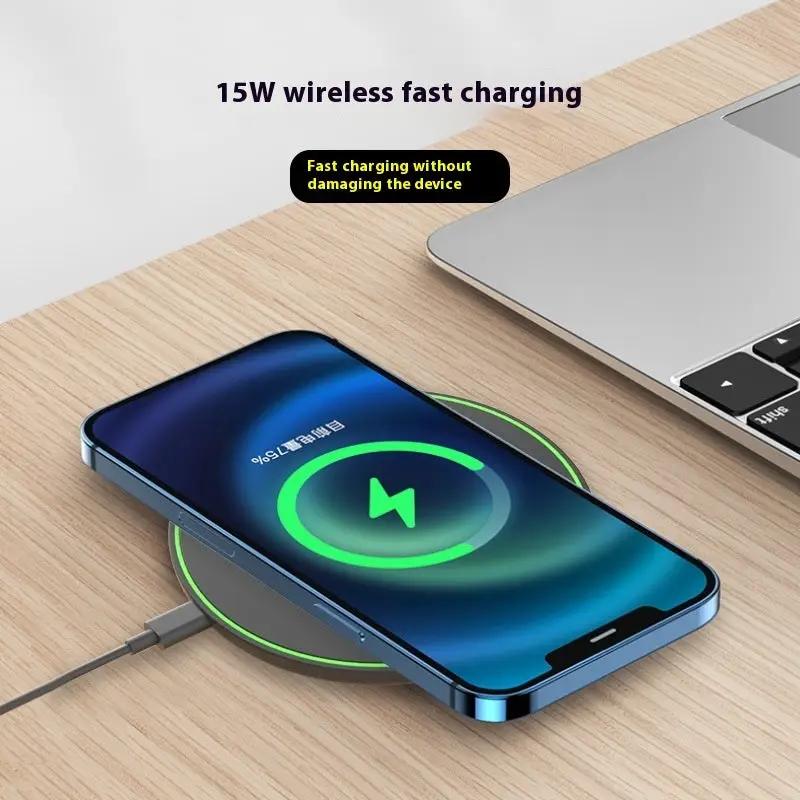 Desktop Phone Ultra-thin Round Wireless Charger Charge Hub X