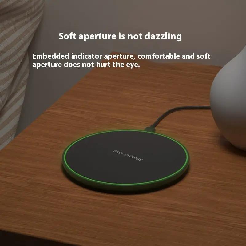 Desktop Phone Ultra-thin Round Wireless Charger Charge Hub X