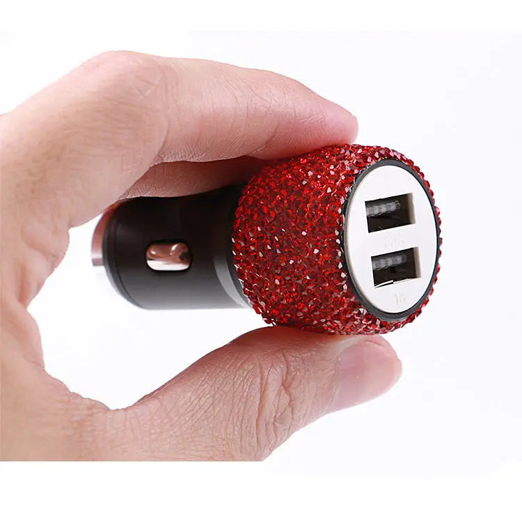 Diamond Style Car Charger For Cigarette Lighter Fast Charge Charge Hub X