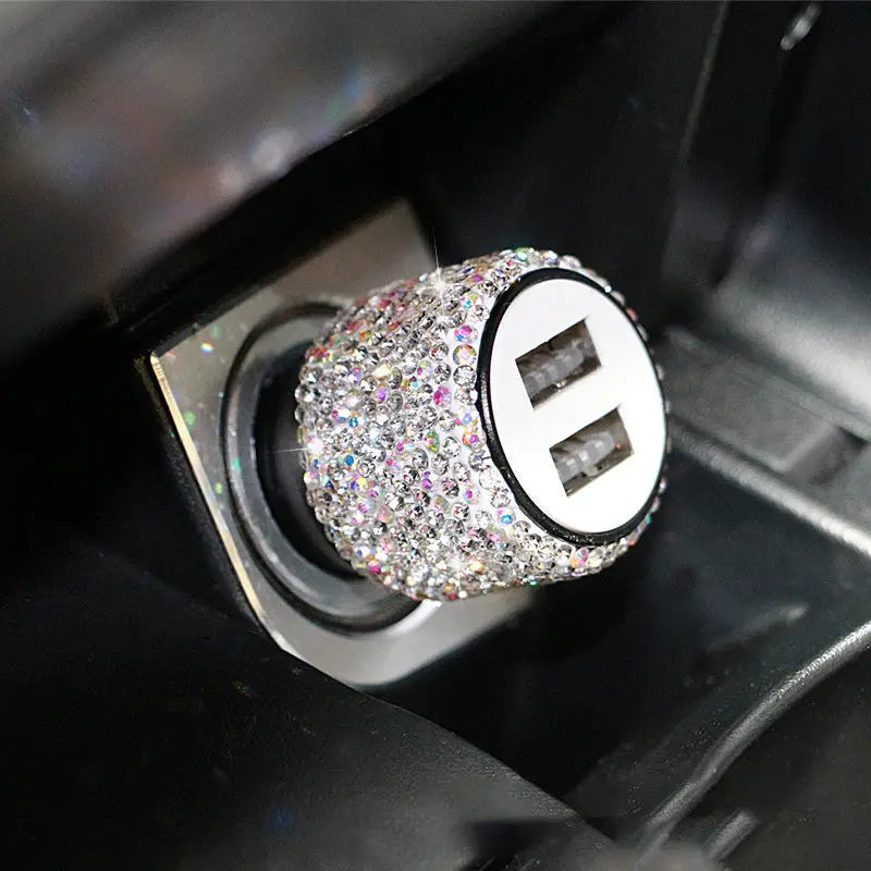Diamond Style Car Charger For Cigarette Lighter Fast Charge Charge Hub X