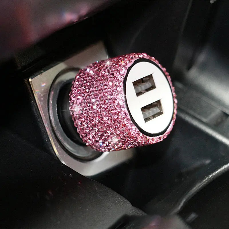 Diamond Style Car Charger For Cigarette Lighter Fast Charge Charge Hub X