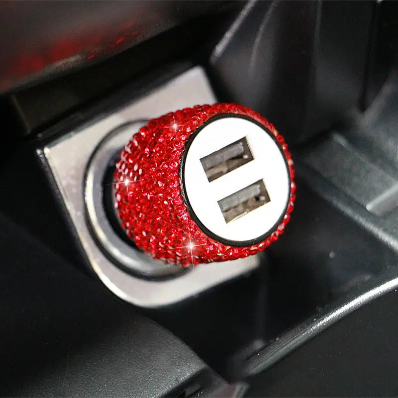 Diamond Style Car Charger For Cigarette Lighter Fast Charge Charge Hub X