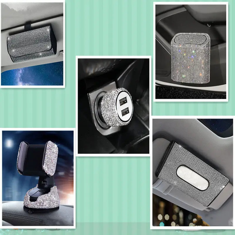 Diamond Style Car Charger For Cigarette Lighter Fast Charge Charge Hub X