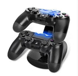 Dual USB Charging Dock for PS4 Controllers – Fast Charge Station with Cable for PlayStation 4 Charge Hub X