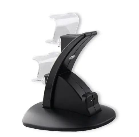 Dual USB Charging Dock for PS4 Controllers – Fast Charge Station with Cable for PlayStation 4 Charge Hub X