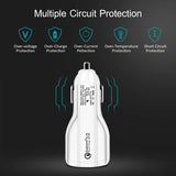 Dual USB Quick Charge Car Charger for Fast Charging Charge Hub X