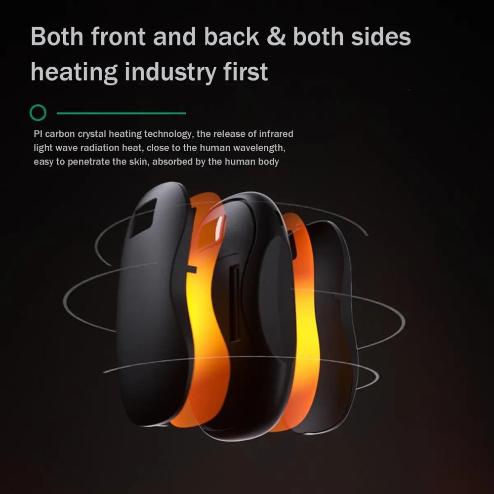 Electric Hand Warmer & Power Bank – USB Rechargeable Digital Display for Winter Outdoors - Charge Hub X