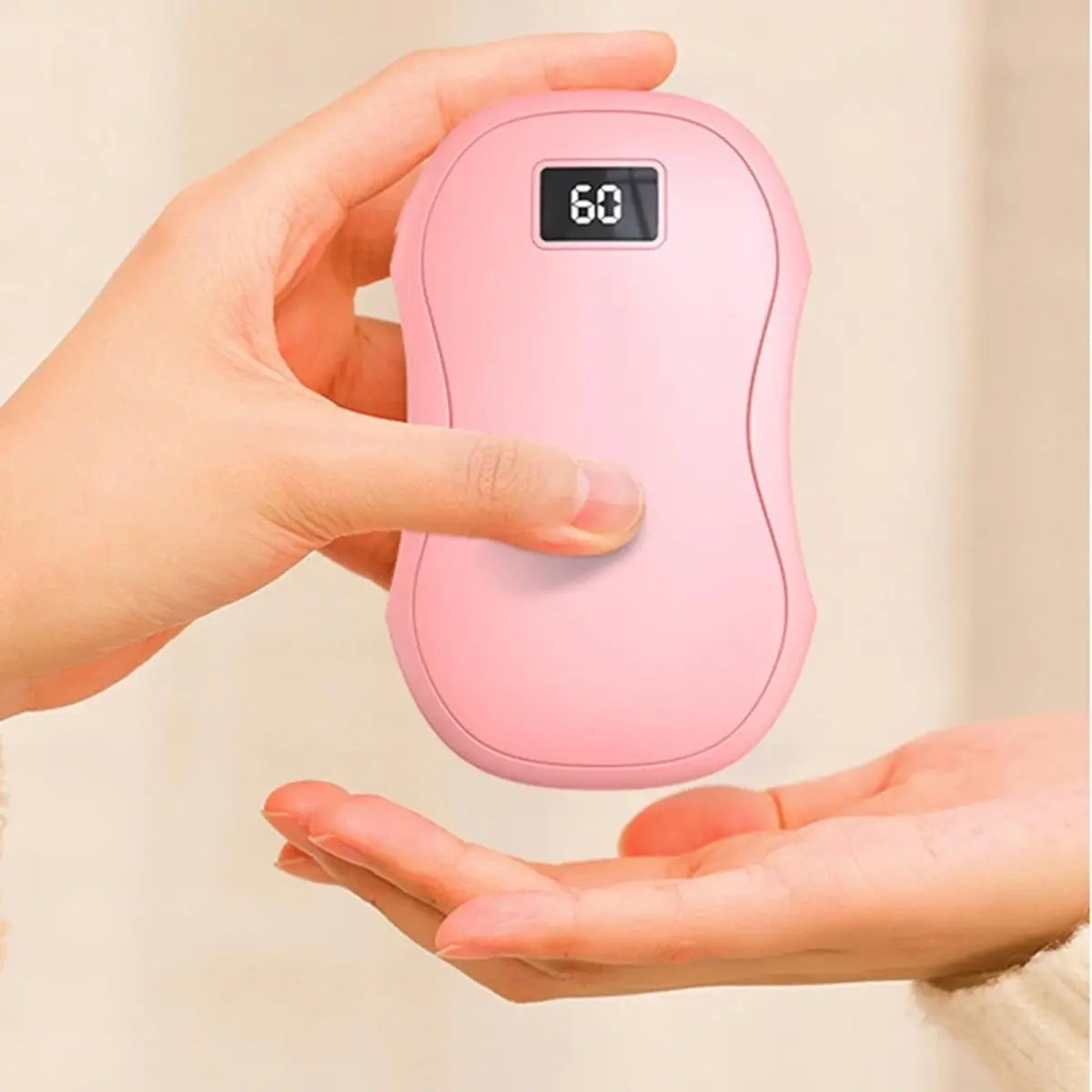 Electric Hand Warmer & Power Bank – USB Rechargeable Digital Display for Winter Outdoors - Charge Hub X