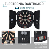 Electronic Dartboard Set 26 Games and 185 Variations with 6 Darts Unbranded