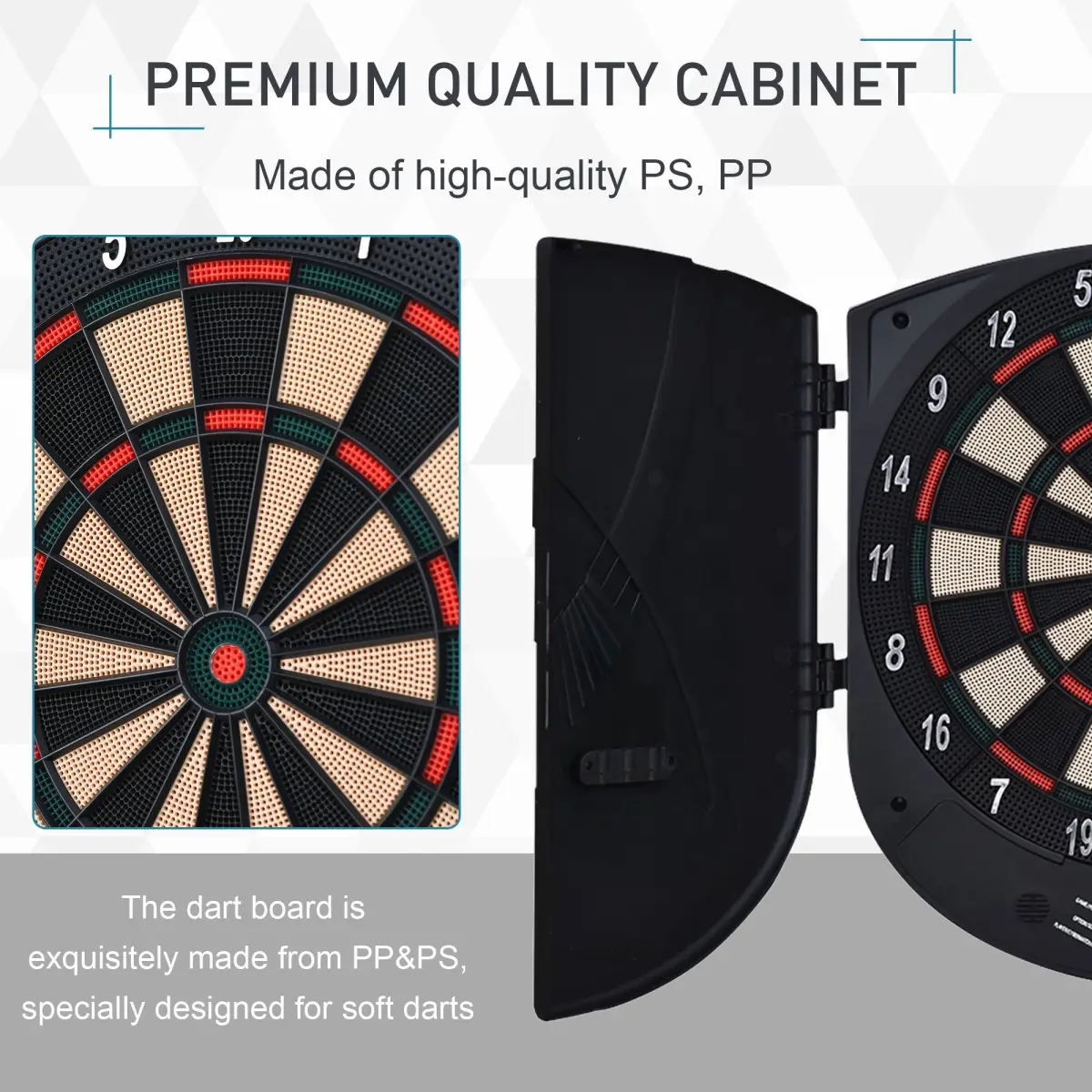 Electronic Dartboard Set 26 Games and 185 Variations with 6 Darts Unbranded