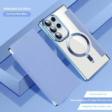 Electroplated Wireless Magnetic Business Flip Leather Case Charge Hub X