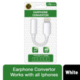 FX Earphone Converter, Phone to Aux with Premium Sound Quality - White FX