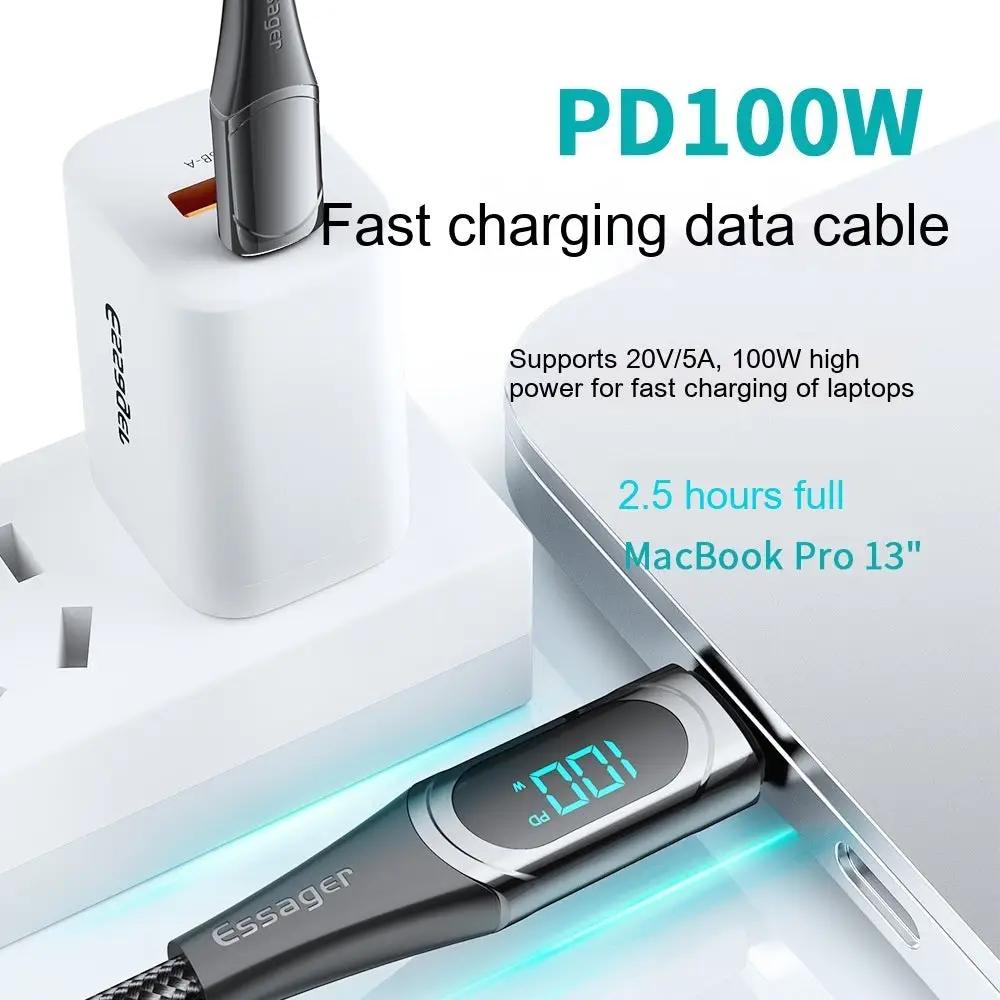 Fast Charge 100W Dual Type-c Super Fast Charge Data Cable Charge Hub X