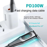 Fast Charge 100W Dual Type-c Super Fast Charge Data Cable Charge Hub X