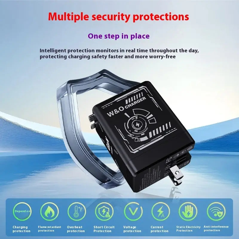 Fast Charger Dual USB PD Wall Adapter – Smart Quick Charge Plug for iPhone & Android Charge Hub X