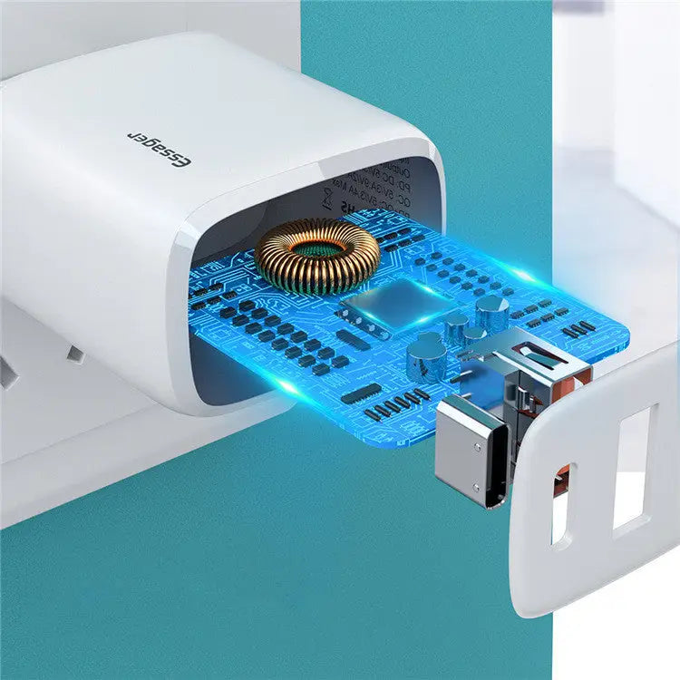 Fast Charging USB Wall Adapter – Mobile Phone Charger Plug for iPhone & Android Charge Hub X