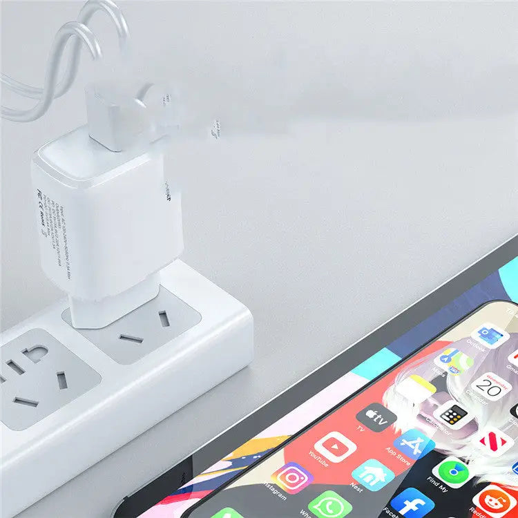 Fast Charging USB Wall Adapter – Mobile Phone Charger Plug for iPhone & Android Charge Hub X