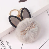 Faux Fur Ball Ladies Bag Key Chain Car Pendant Charge Hub X