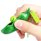 Fidget Toy Edamame Squeeze Keychain-1