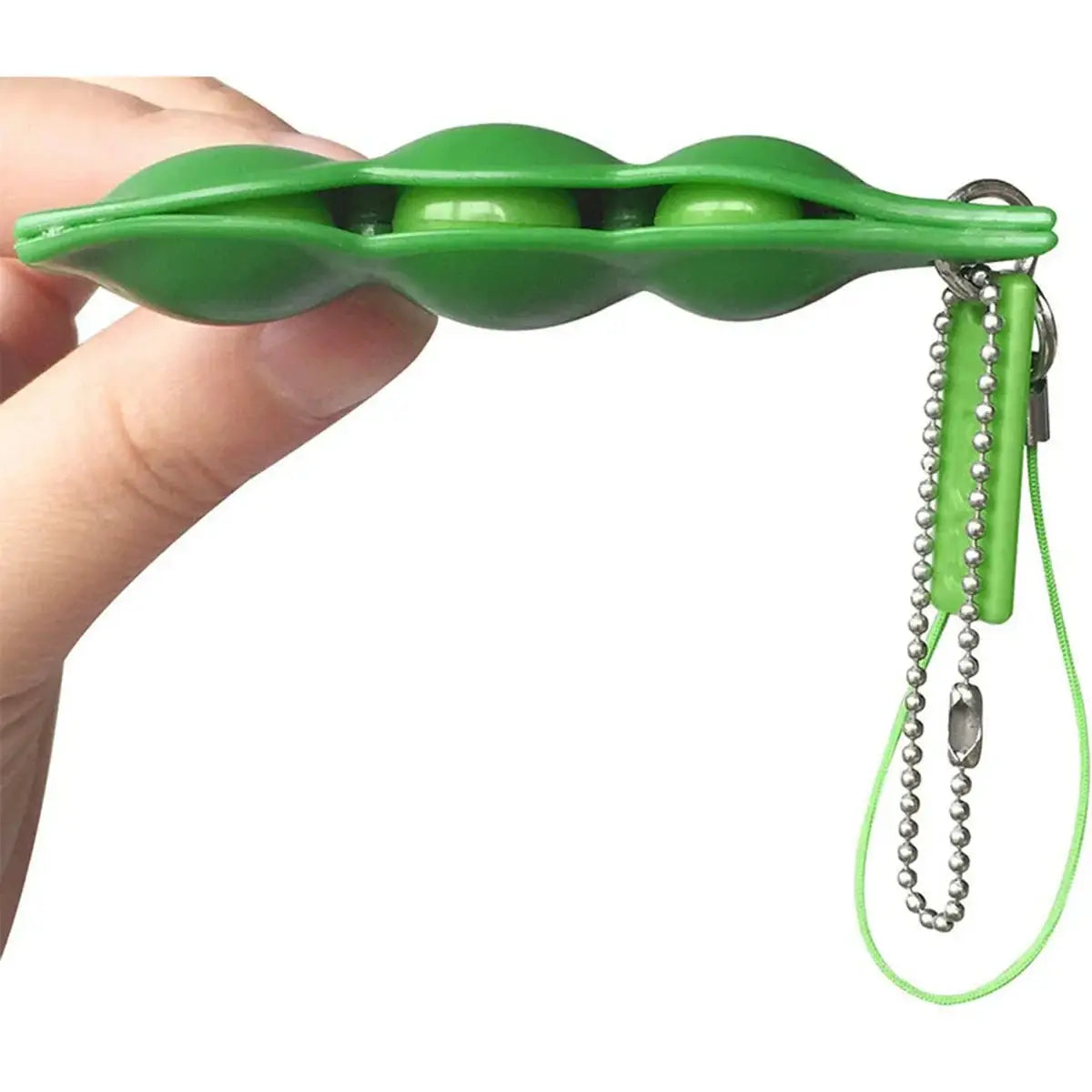 Fidget Toy Edamame Squeeze Keychain-2