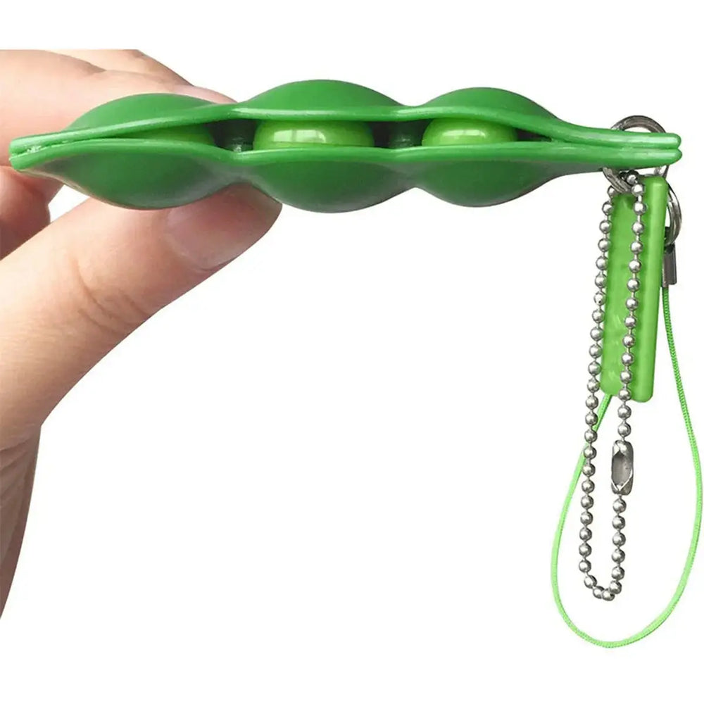 Fidget Toy Edamame Squeeze Keychain-2
