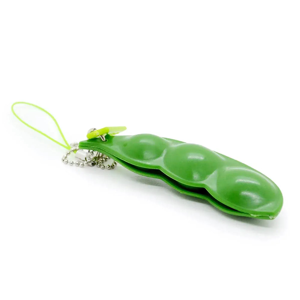 Fidget Toy Edamame Squeeze Keychain-4