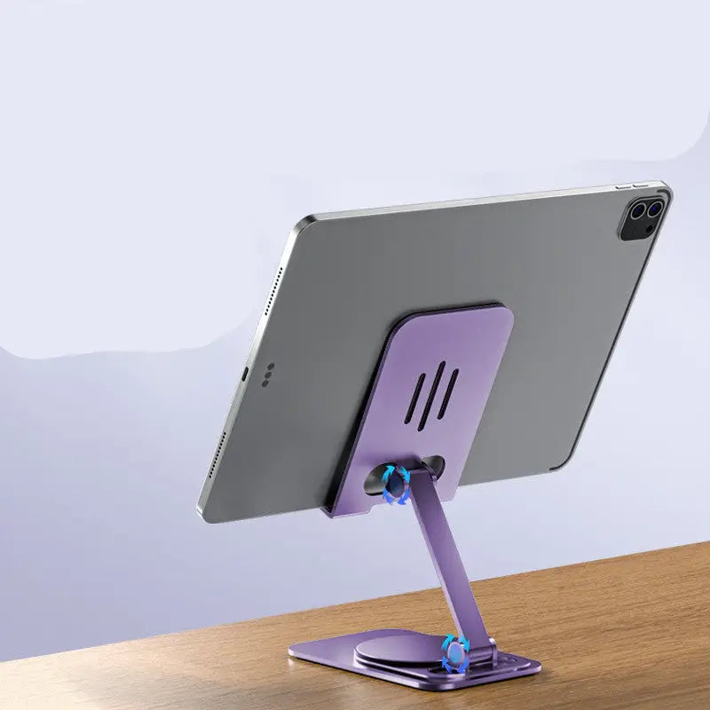 Foldable Aluminum Alloy Rotating Mobile Phone Stand – Desktop Holder Bracket Charge Hub X